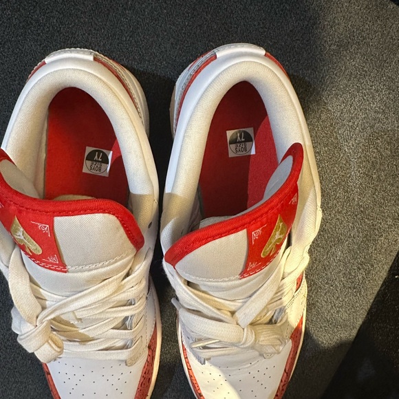 Nike Red and White Sneakers - Picture 3 of 10
